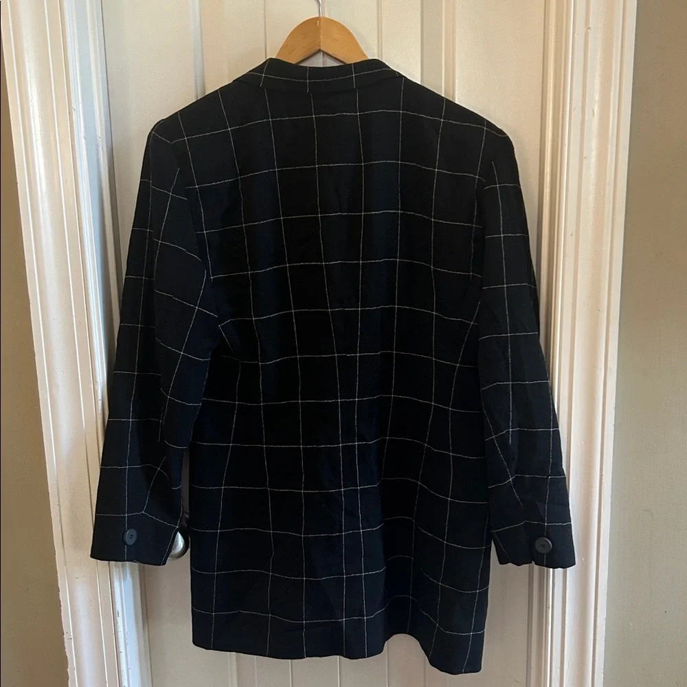 Vintage Christian Dior windowpane blazer